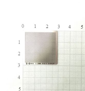 Трафарет BGA для реболлинга чипов универсальный, шаг 0.3мм., P=0.5, A=29x29
