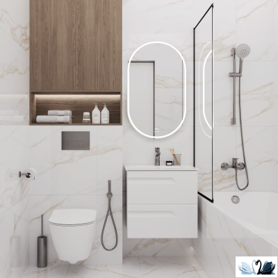 Керамогранит Italica Calacatta Regal Gold 60х60 см белый полированный