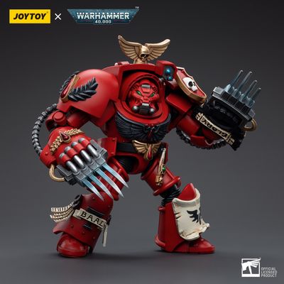 Терминатор Кровавых Ангелов (Warhammer 40k) - КОЛЛЕКЦИОННАЯ ФИГУРКА 1/18 Blood Angels Assault Terminators Brother Nassio (JT5512) - JOYTOY