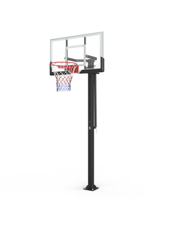 Баскетбольная стойка стационарная UNIX Line B-Stand-TG 54"x32" R45 H230-305 см