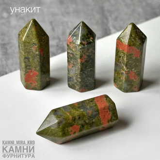 Столбик шестигранный 35х15х15 мм, вид камня в ассортименте, цена за штуку