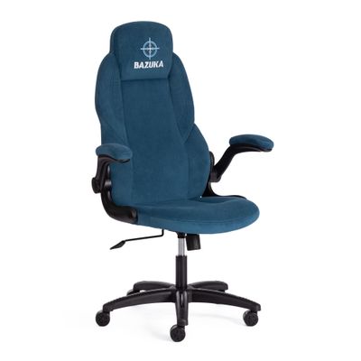 Кресло компьютерное BAZUKA (БАЗУКА) флок синий