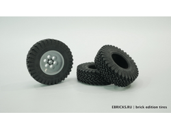 Колесный диск и LEGO модели изображены для примера и в комплект поставки не входят!  Shown installed