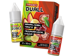 DUALL TANDEM SALT (20 MG) 30ml - БАНАН / КИВИ / МАНГО & ЛЕДЯНАЯ КОЛА / ВИШНЯ