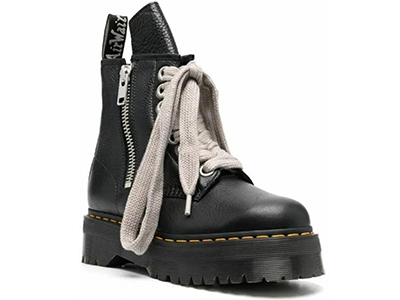 DR MARTENS X RICK OWENS STROBE 1460 QUAD SOLE JUMBO LACE BLACK