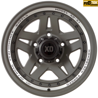Комплект дисков R16 8,0J ET-10 5*139,7 Sakura Wheels R3917 Темно-серый с полировкой (№ 450)