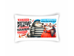 Подушка горизонтальная #21 на 23 февраля