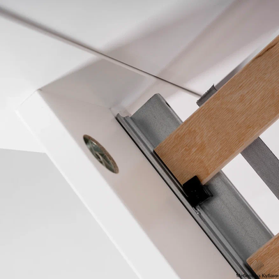 2.08.04.070.14 САГА кровать двойная 160х200 белая/ясень