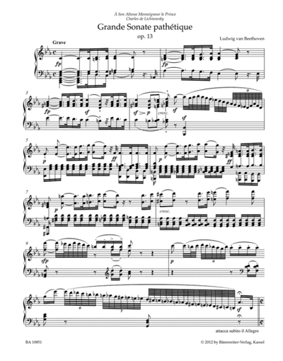 Beethoven. Sonate №8 pathetique c-moll op.13: f?r Klavier