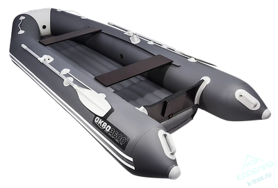 Лодка ПВХ Мастер Лодок Аква НДНД 3600 Графит / Св.Серый