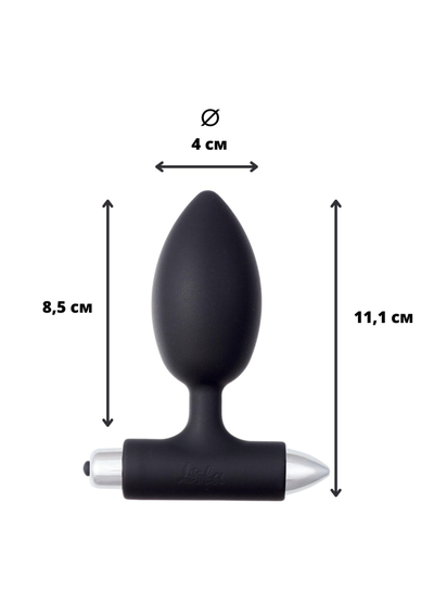8014-01lola Анальная пробка с вибрацией Spice it up New Edition Perfection Black