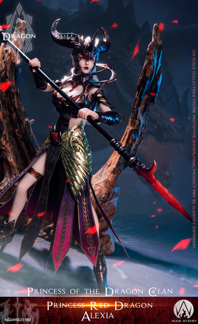 Принцесса-дракон Алексия (красная) - Коллекционная ФИГУРКА 1/6 scale Dragon Princess - Red Dragon Alexia (WS019B) - WAR STORY