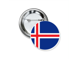 Значок закатной Исландия