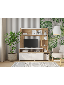 Ника гостиная Дуб золотой/Белый