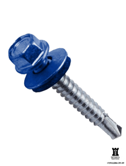 4.8х50 Кровельные саморезы RAL 5005 (150 шт)