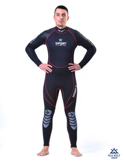 Гидрокостюм неопрен 3мм Sargan "NERO" Long men р.XXL
