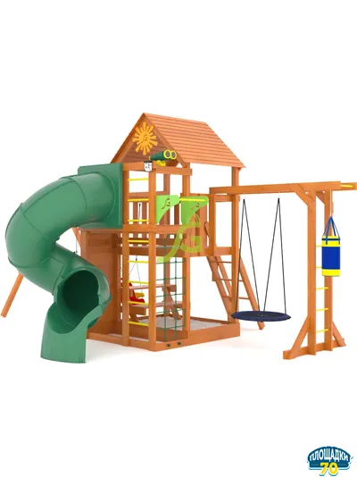 Детская площадка IgraGrad Крафт Pro 4 с трубой