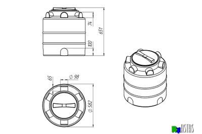 ЕМКОСТЬ ЭВЛ-Т 100Л