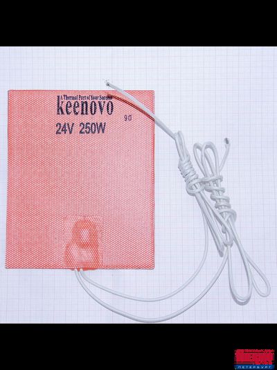 Гибкая нагревающая пластина 250 Вт 24 В (127х152) (терм.90) Keenovo