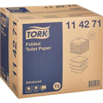Бумага туалетная Tork Advanced Т3 2сл бел втор 242л/пач 36пач/уп 114271
