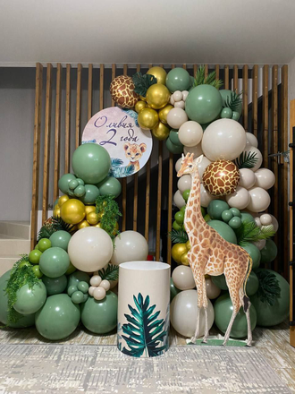 ФОТОЗОНА ИЗ ШАРОВ "В СТИЛЕ САФАРИ"