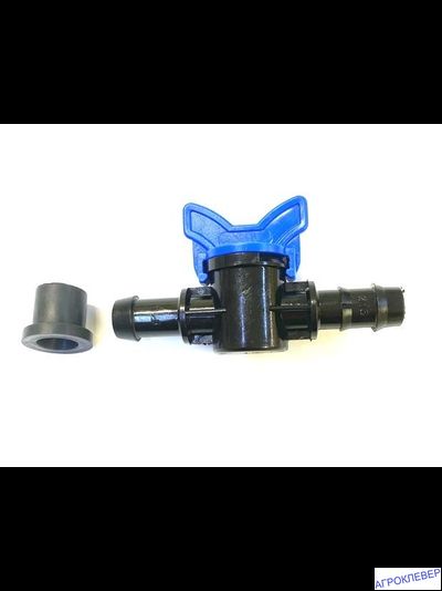 Кран стартовый для трубки с уплотнителем 12мм х 16мм