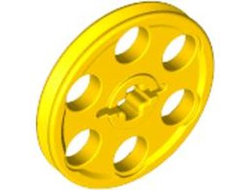 Technic Wedge Belt Wheel Pulley, Yellow (4185 / 418524 / 4494224 / 6363273)