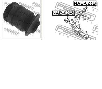 FEBEST NAB023S Сайлентблок переднего рычага передний Nissan March/Micra