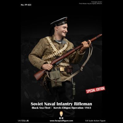 ПРЕДЗАКАЗ - Советский морпех Черноморского флота - Коллекционная фигурка 1/6 WWII Soviet Naval Black Sea Fleet Rifleman Special Edition (FP023B) - Facepoolfigure ?ЦЕНА: 25700 РУБ.?