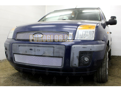 Защита радиатора Ford Fusion 2005-2012 chrome низ