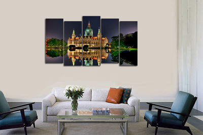 Модульная картина "Нью сити холл"