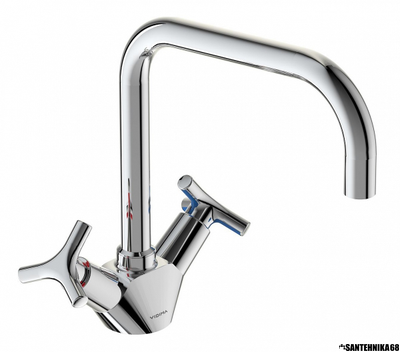 Смеситель для кухонной мойки VIDIMA TRINITY BA263AA двухрычажный