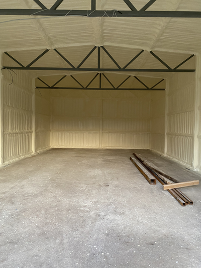 Утепление ангара, склада, производственного цеха пенополиуретаном