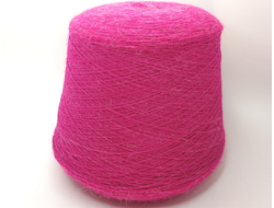 Бобинная пряжа  весовая 82%акрил 10% полиамид  7.5/1 100гр цвет 2090 фуксия