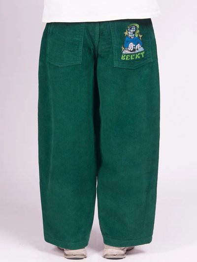 Джинсы Beekt Baggy Velvet Green