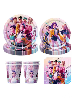 набор посуды к-поп против демонов