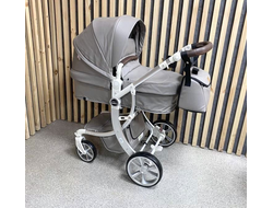 Детская коляска 3 в 1 Farfello Aimile Original Космический Латте Экокожа