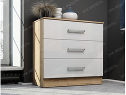 ЛДСП Комод АДЕЛЬ Дуб Вотан-Белый гладкий
