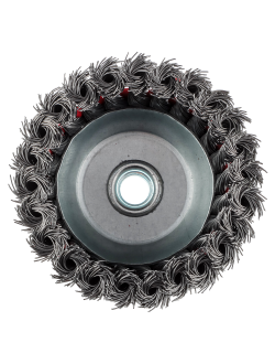 ЕРМАК Щетка металл. для УШМ 100мм/М14 крученая (чашка), 2 штуки