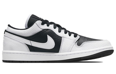 черно-белые женские кроссовки Nike Air Jordan 1 Womens Low SE Homage White Black DR0502-101