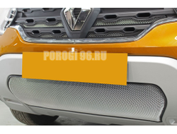 Защита радиатора Renault Duster 2021- (4 части) chrome верх
