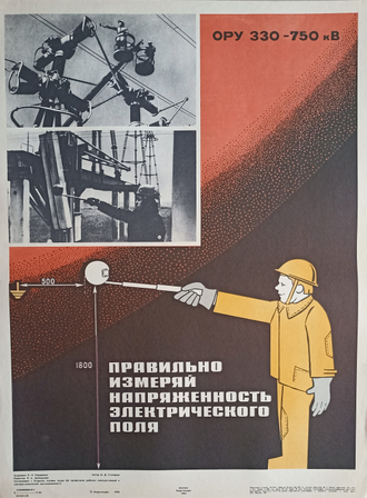 "Не устраивай ночлега в пойме рек" плакат Миниович Э.Б. 1972 год