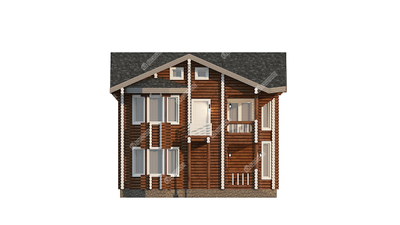 Гостиница из оцилиндрованного бревна "Лазурная", 275 м2