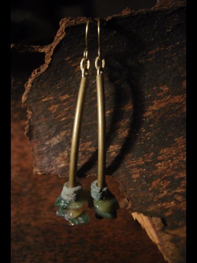 Благотворительность. Серьги "Геометрия осени"