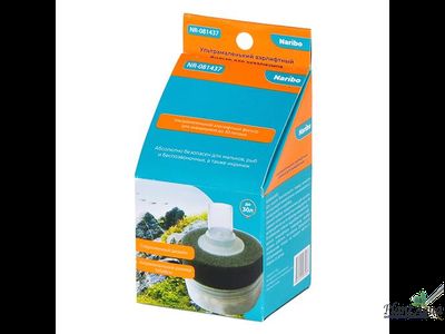 Naribo донный mini (Губка+био-наполнитель) - Аэрлифтный фильтр для аквариумов до 30л