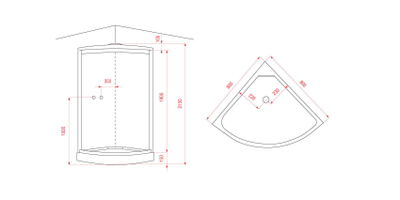 Душевая кабина ARCUS AS-112 (80 x 80)