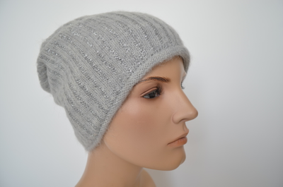 Серая итальянская шапка