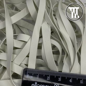 Латексная резинка (рифленая), цв. Белый, шир. 0,6 см