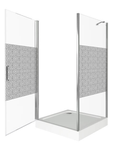 Душевое ограждение BAS FANTASY CR-90-F-CH 90х90