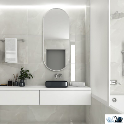 Керамогранит Italica Onyx Royal Cloud 60х120 см светло-серый полированный